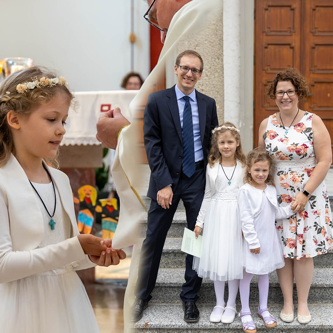 Erstkommunion + Familienfoto